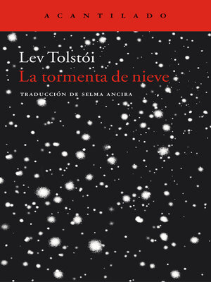 cover image of La tormenta de nieve